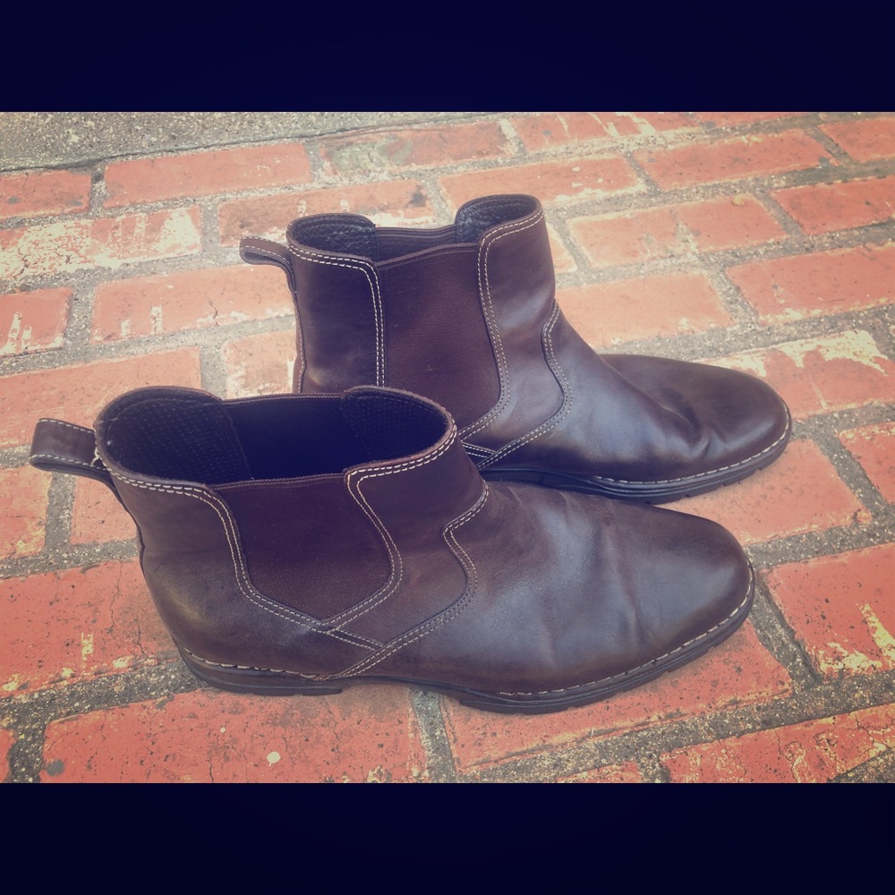 Men’s size 12 Cole Haan leather boots Nike Air
